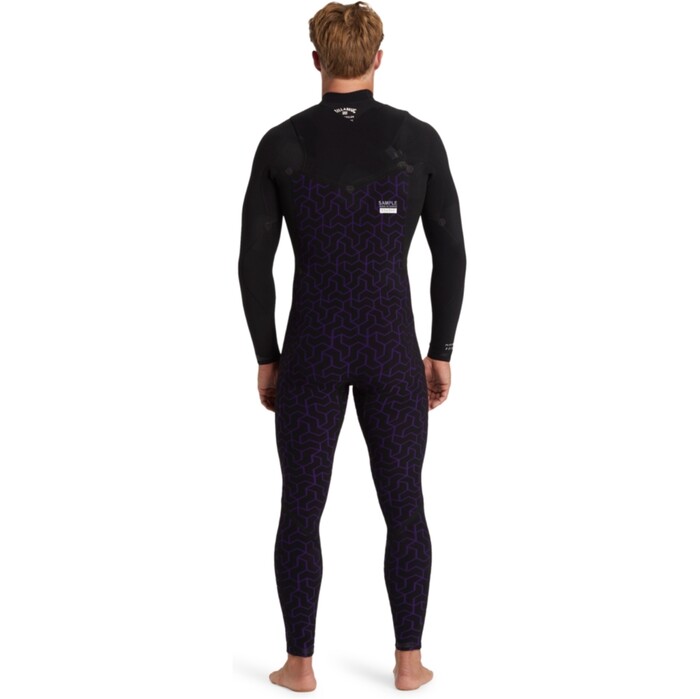 2024 Billabong Mens Furnace Natural 3/2mm Chest Zip Wetsuit ABYW100264 - Black